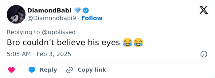 Tweet referencing a child's reaction to Bianca Censori's Grammys outfit with laughing emojis. Tweet referencing a child's reaction to Bianca Censori's Grammys outfit with laughing emojis.