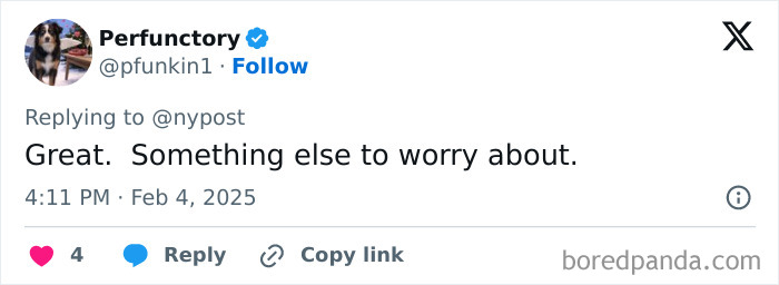 Tweet expressing concern over microplastics, saying, "Great. Something else to worry about. Tweet expressing concern over microplastics, saying, "Great. Something else to worry about.