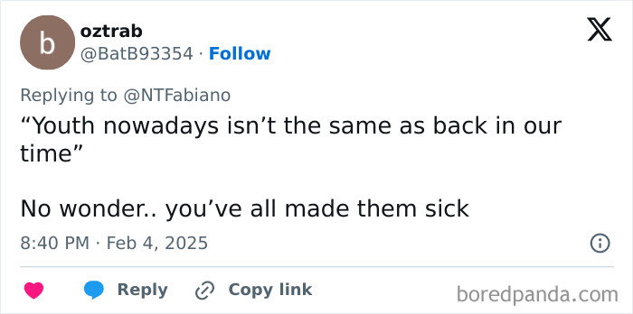 Quote criticizing modern youth, related to unsettling microplastics study. Quote criticizing modern youth, related to unsettling microplastics study.