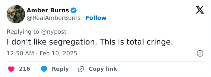 Amber Burns expressing dissatisfaction in a tweet about national anthem performance. Amber Burns expressing dissatisfaction in a tweet about national anthem performance.