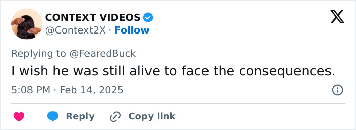 Tweet discussing Jack the Ripper's identity reveal through DNA testing, expressing a wish for justice. Tweet discussing Jack the Ripper's identity reveal through DNA testing, expressing a wish for justice.
