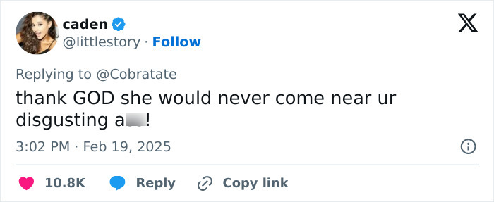 Tweet response criticizing Andrew Tate's comment about Ariana Grande's body. Tweet response criticizing Andrew Tate's comment about Ariana Grande's body.