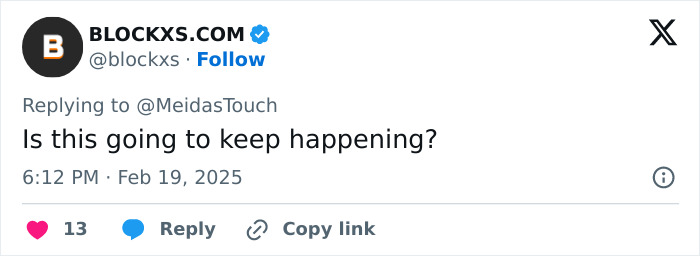 Tweet questioning if mid-air plane collisions will continue, posted by Blockxs.com, shows date and engagement icons. Tweet questioning if mid-air plane collisions will continue, posted by Blockxs.com, shows date and engagement icons.