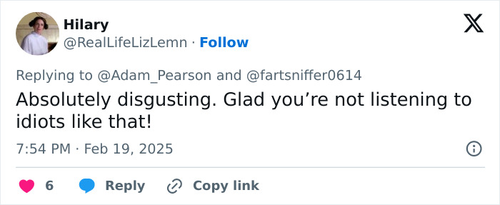 Tweet supporting Adam Pearson against trolls, expressing relief at ignoring negativity. Tweet supporting Adam Pearson against trolls, expressing relief at ignoring negativity.