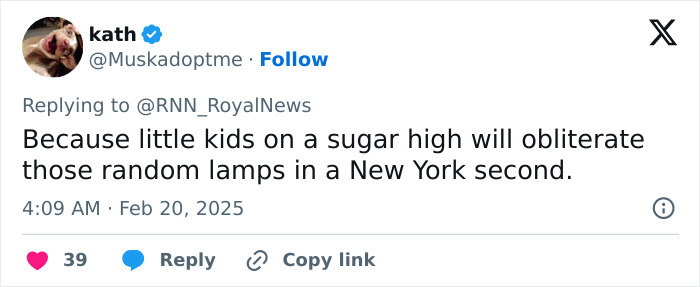 Tweet humorously criticizing Meghan Markle's advice on kids' parties. Tweet humorously criticizing Meghan Markle's advice on kids' parties.