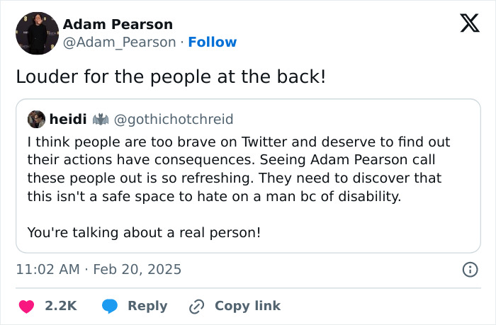 Adam Pearson emphasizes calling out trolls on Twitter, supporting genuine interactions and accountability. Adam Pearson emphasizes calling out trolls on Twitter, supporting genuine interactions and accountability.