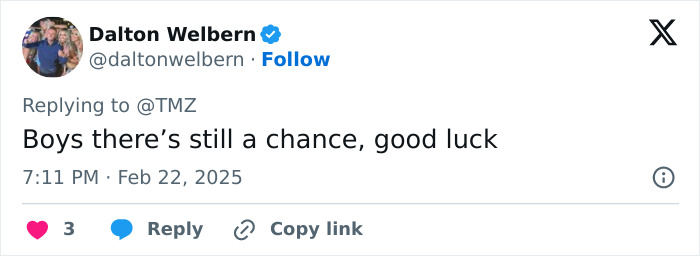 Dalton Welbern tweets about Sydney Sweeney and fiancé's postponed wedding. Dalton Welbern tweets about Sydney Sweeney and fiancé's postponed wedding.