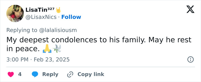 Condolences tweet for Jesus Guerrero, celebrity hairstylist. Condolences tweet for Jesus Guerrero, celebrity hairstylist.