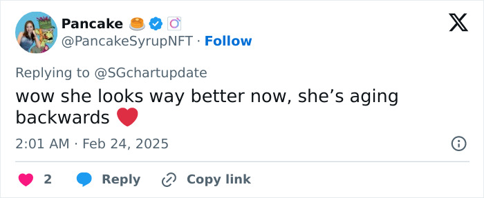 Screenshot of a tweet reacting to Selena Gomez's dramatic weight loss. Screenshot of a tweet reacting to Selena Gomez's dramatic weight loss.
