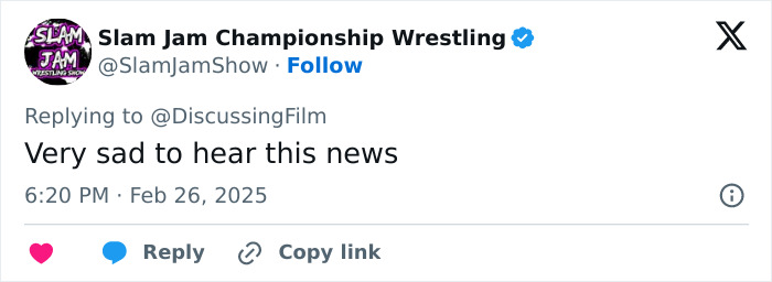 Tweet expressing sadness about news related to Michelle Trachtenberg. Tweet expressing sadness about news related to Michelle Trachtenberg.