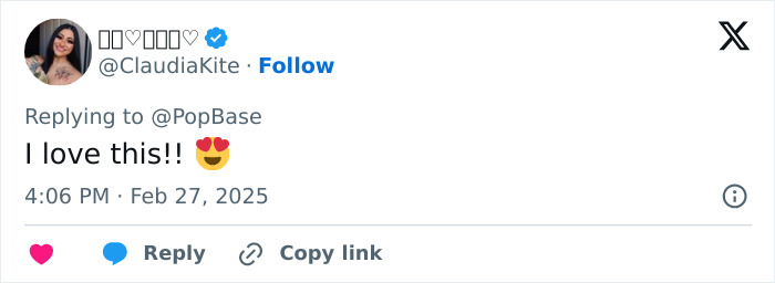 Tweet reply expressing love for Shrek 5 teaser, featuring username and timestamp. Tweet reply expressing love for Shrek 5 teaser, featuring username and timestamp.