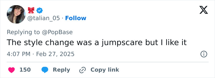 Tweet reaction to Shrek 5's animation style change, noting it as a "jumpscare," yet positively received. Tweet reaction to Shrek 5's animation style change, noting it as a "jumpscare," yet positively received.