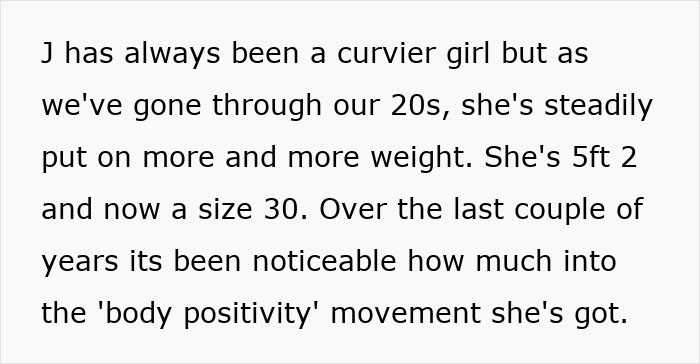&ldquo;She&rsquo;s Now A Size 30&rdquo;: Woman Bursts Bestie&rsquo;s Delusions About Body Positivity