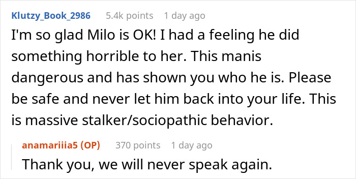 Reddit comments discussing a woman's dog getting lost during her trip, highlighting safety concerns and relationship advice. Reddit comments discussing a woman's dog getting lost during her trip, highlighting safety concerns and relationship advice.