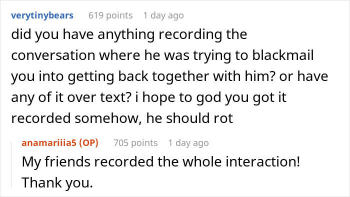 Reddit comment discussing recording a conversation related to a woman’s nightmare trip and her lost dog. Reddit comment discussing recording a conversation related to a woman’s nightmare trip and her lost dog.