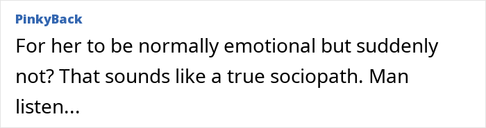 Text comment about emotional changes in a relationship and a potential sociopath. Text comment about emotional changes in a relationship and a potential sociopath.
