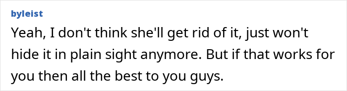 Comment discussing a guy's relationship and a creepy box in girlfriend's wardrobe. Comment discussing a guy's relationship and a creepy box in girlfriend's wardrobe.