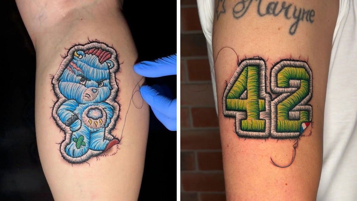 This Artist Is Turning Skin Into Masterpieces With Embroidery-Inspired Tattoos (55 Pics)