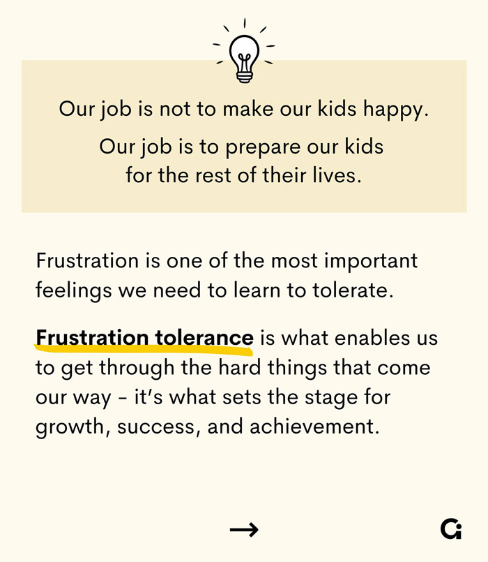 Text on frustration tolerance and parenting kids for their future success, emphasizing key concepts. Text on frustration tolerance and parenting kids for their future success, emphasizing key concepts.