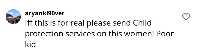 Comment expressing concern about child protection services. Comment expressing concern about child protection services.