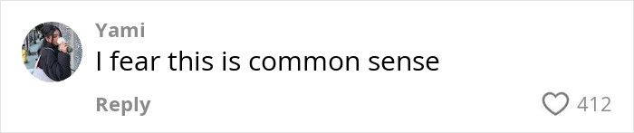 Comment discussing makeup testers at Sephora, expressing concern about common sense. Comment discussing makeup testers at Sephora, expressing concern about common sense.