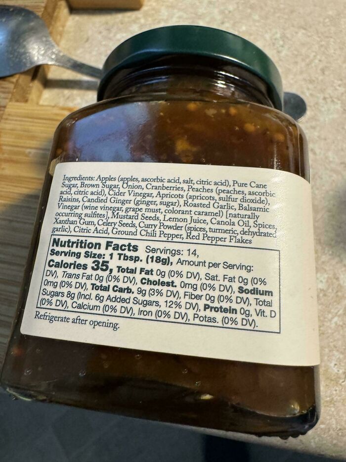 Jar of food with a nutrition facts label, highlighting the nostalgic feeling of discovering old-fashioned recipes.