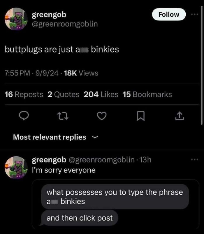 Screenshot of a humorous social media post with replies, showcasing unique sentences people said online.