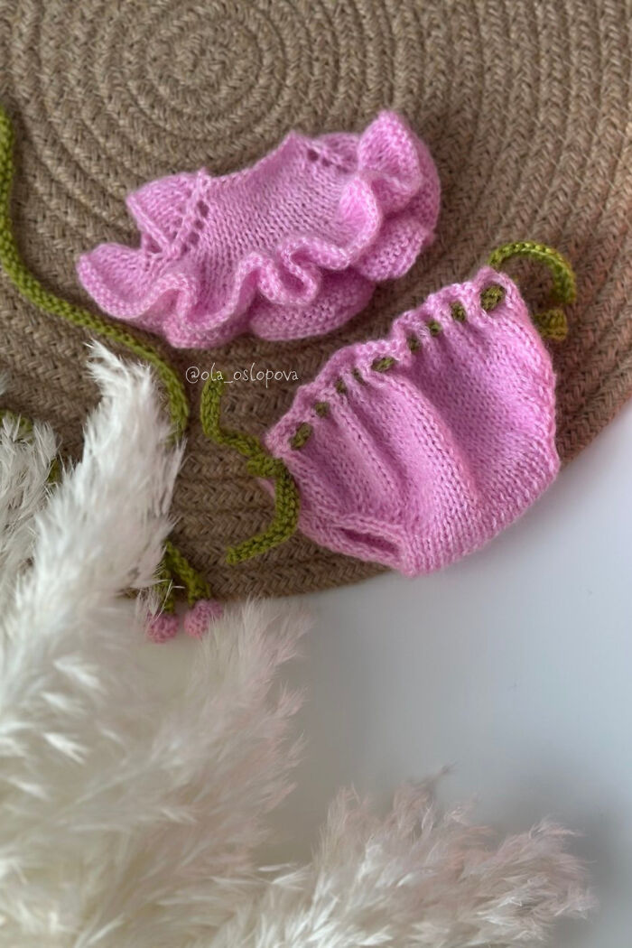 I Made Knitting Pattern Spring Outfit For Girl Bear I Made Knitting Pattern Spring Outfit For Girl Bear