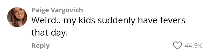Comment on extreme demands for child's birthday, author jokes kids are suddenly sick. Comment on extreme demands for child's birthday, author jokes kids are suddenly sick.