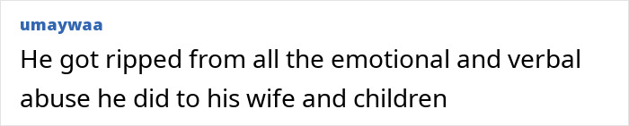 Comment critiques emotional and verbal abuse. Comment critiques emotional and verbal abuse.