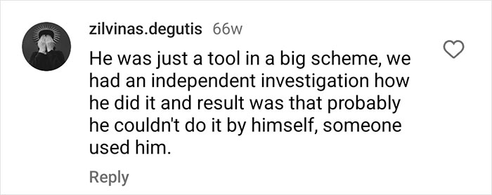 Comment discussing a Lithuanian man's involvement in a fraud scheme, mentioning an investigation into his actions. Comment discussing a Lithuanian man's involvement in a fraud scheme, mentioning an investigation into his actions.