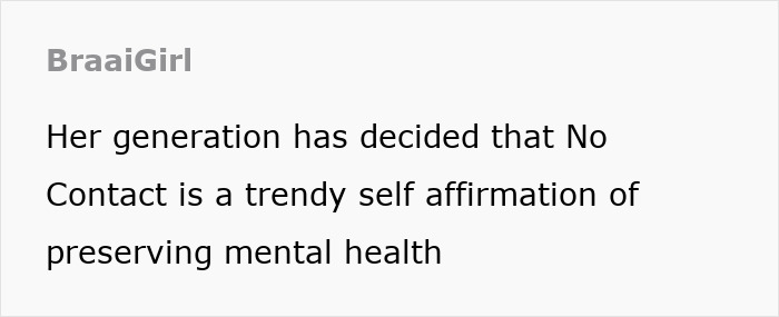 Text discussing "No Contact" as a mental health trend by BraaiGirl, relating to Ben Affleck and Jennifer Garner's daughter. Text discussing "No Contact" as a mental health trend by BraaiGirl, relating to Ben Affleck and Jennifer Garner's daughter.