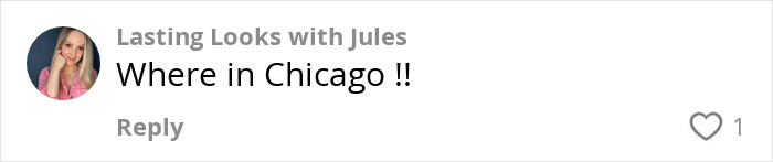 Comment on thrift store find of Carrie Bradshaw's wedding dress, asking "Where in Chicago? Comment on thrift store find of Carrie Bradshaw's wedding dress, asking "Where in Chicago?