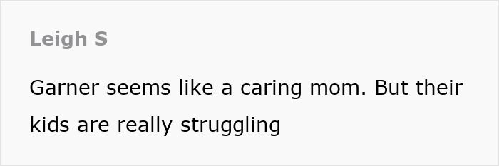 Comment discussing Jennifer Garner and kids struggling. Comment discussing Jennifer Garner and kids struggling.