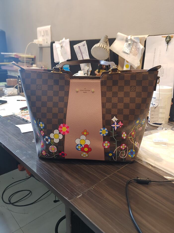 Flower On Lv Bag