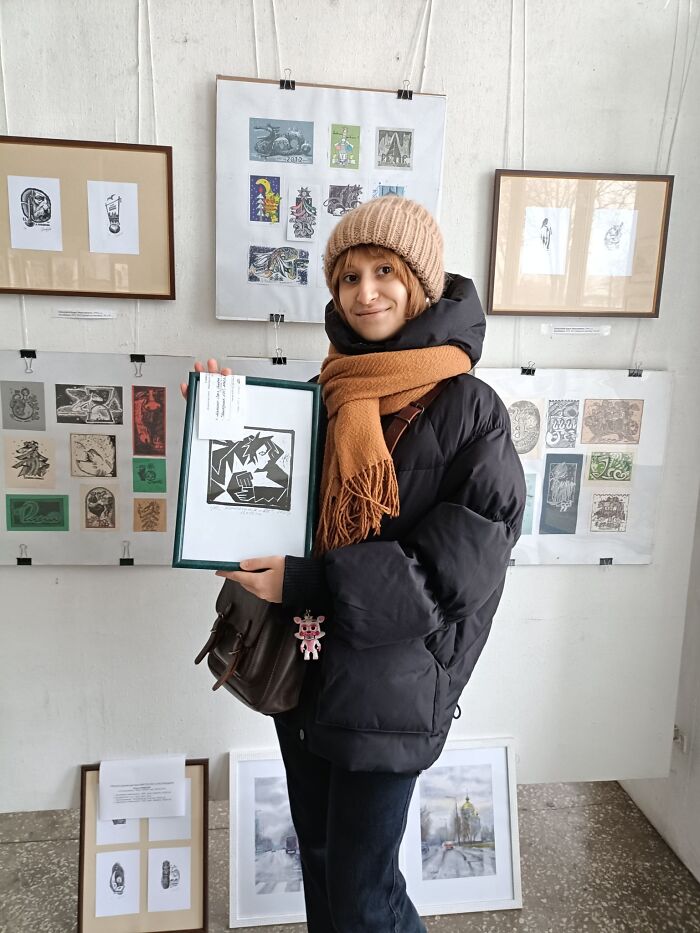 I Invited Students To My Place During The Holidays To Create Linocuts (15 Pics) I Invited Students To My Place During The Holidays To Create Linocuts (15 Pics)