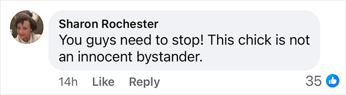 Comment by Sharon Rochester discussing a non-innocent bystander amid alleged manipulation involving Taylor Swift. Comment by Sharon Rochester discussing a non-innocent bystander amid alleged manipulation involving Taylor Swift.