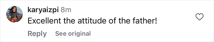 Comment praising father's attitude related to son's incredible survival story with a whale. Comment praising father's attitude related to son's incredible survival story with a whale.