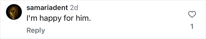 Instagram comment congratulating Jason Momoa on his new girlfriend. Instagram comment congratulating Jason Momoa on his new girlfriend.