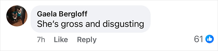 Comment criticizing Bonny Blue amid pregnancy rumors, gaining 61 likes. Comment criticizing Bonny Blue amid pregnancy rumors, gaining 61 likes.