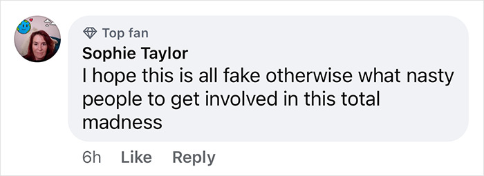 Comment expressing outrage over Bonny Blue pregnancy rumors, questioning authenticity amidst controversy. Comment expressing outrage over Bonny Blue pregnancy rumors, questioning authenticity amidst controversy.