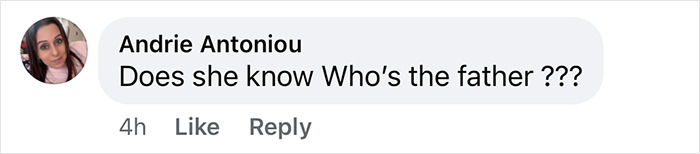 Comment questioning father amid Bonny Blue pregnancy rumors. Comment questioning father amid Bonny Blue pregnancy rumors.