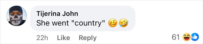 Comment about skin tone change with emojis and reactions. Comment about skin tone change with emojis and reactions.