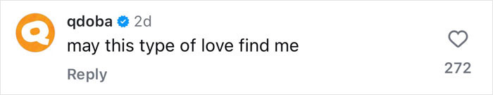 Comment on social media post about Valentine's gift to Selena Gomez, expressing desire for similar love. Comment on social media post about Valentine's gift to Selena Gomez, expressing desire for similar love.