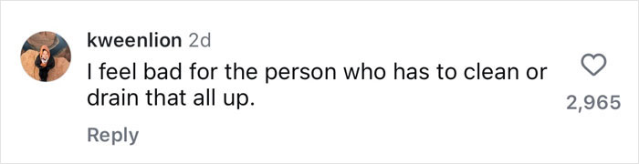 Instagram comment discussing Benny Blanco's Valentine's Day gift to Selena Gomez with 2,965 likes. Instagram comment discussing Benny Blanco's Valentine's Day gift to Selena Gomez with 2,965 likes.