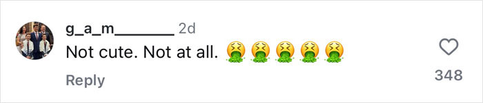 Comment critiquing Benny Blanco's Valentine's Day gift, featuring sick face emojis. Comment critiquing Benny Blanco's Valentine's Day gift, featuring sick face emojis.