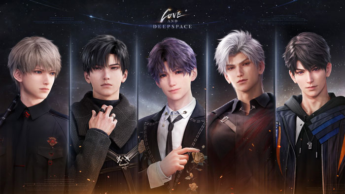 Anime characters from mobile game "Love and Deep Space," part of a debate over period tracker feature among women. Anime characters from mobile game "Love and Deep Space," part of a debate over period tracker feature among women.