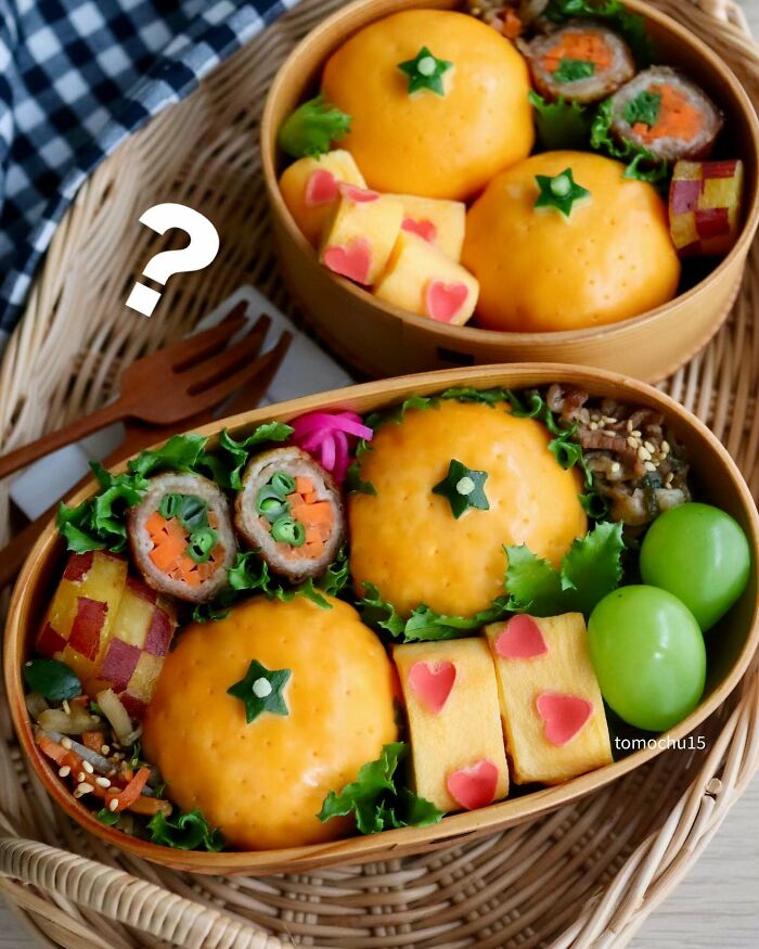 Creative lunchbox ideas with colorful food art by a talented Japanese artist.