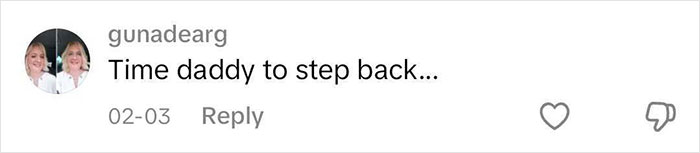 Comment on David Beckham video about kissing daughter Harper, reads "Time daddy to step back... Comment on David Beckham video about kissing daughter Harper, reads "Time daddy to step back...