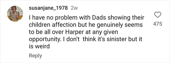 Comment discussing David Beckham's frequent displays of affection towards daughter Harper. Comment discussing David Beckham's frequent displays of affection towards daughter Harper.
